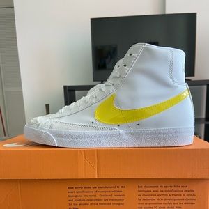 Nike Blazers White and Yellow